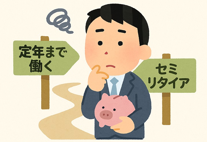 定年まで働くか？セミリタイアするか？