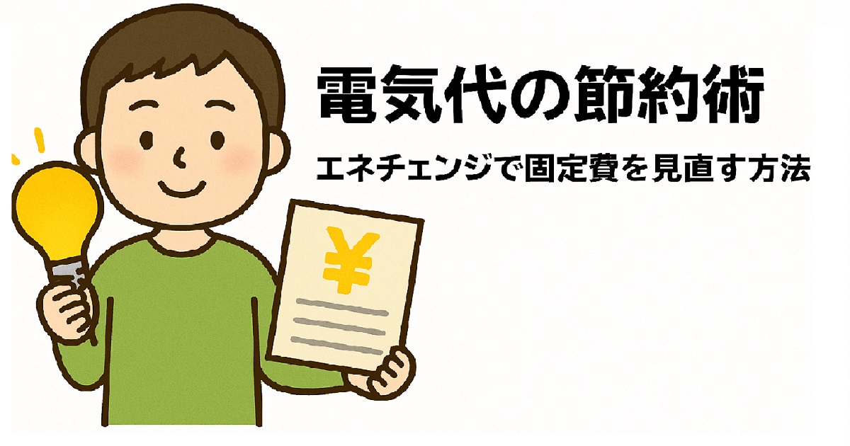 電気代の節約術｜エネチェンジで固定費を見直す方法