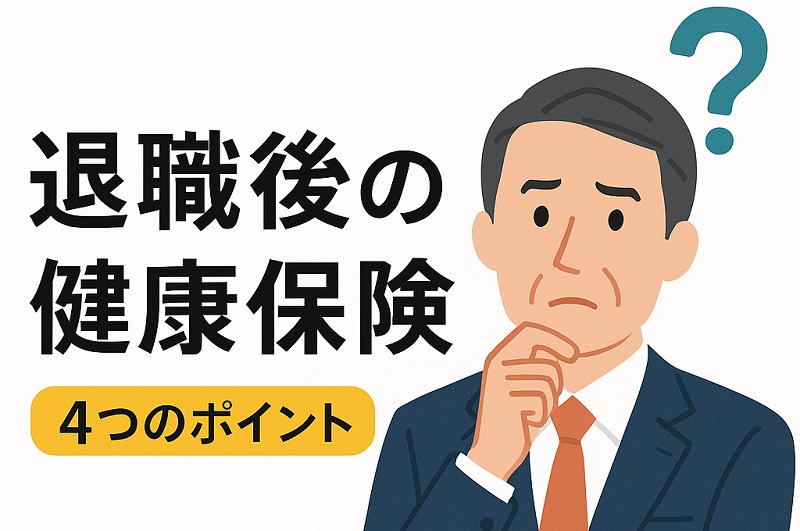 退職したら健康保険はどうなるのか？ポイント4選